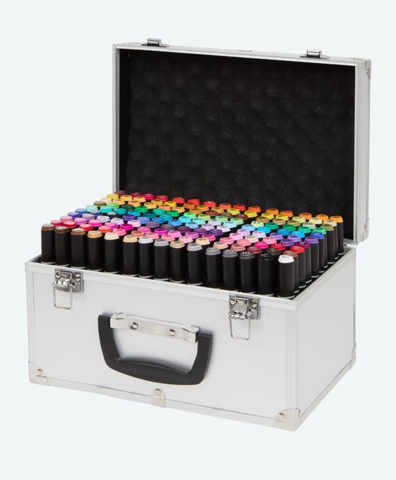 150 Marcadores alcool dupla ponta novo