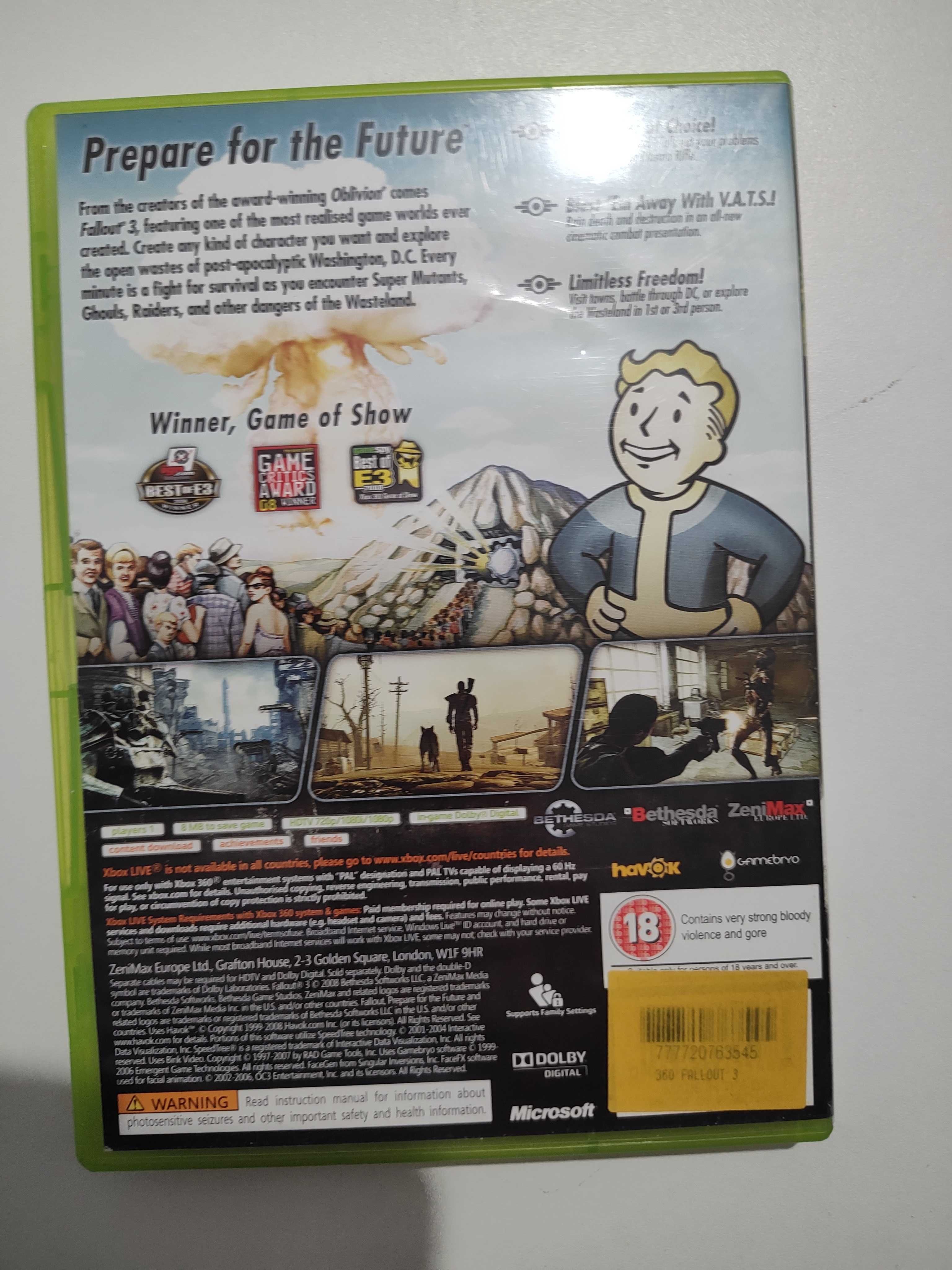 Fallout 3 xbox 360 Fallout xbox 360