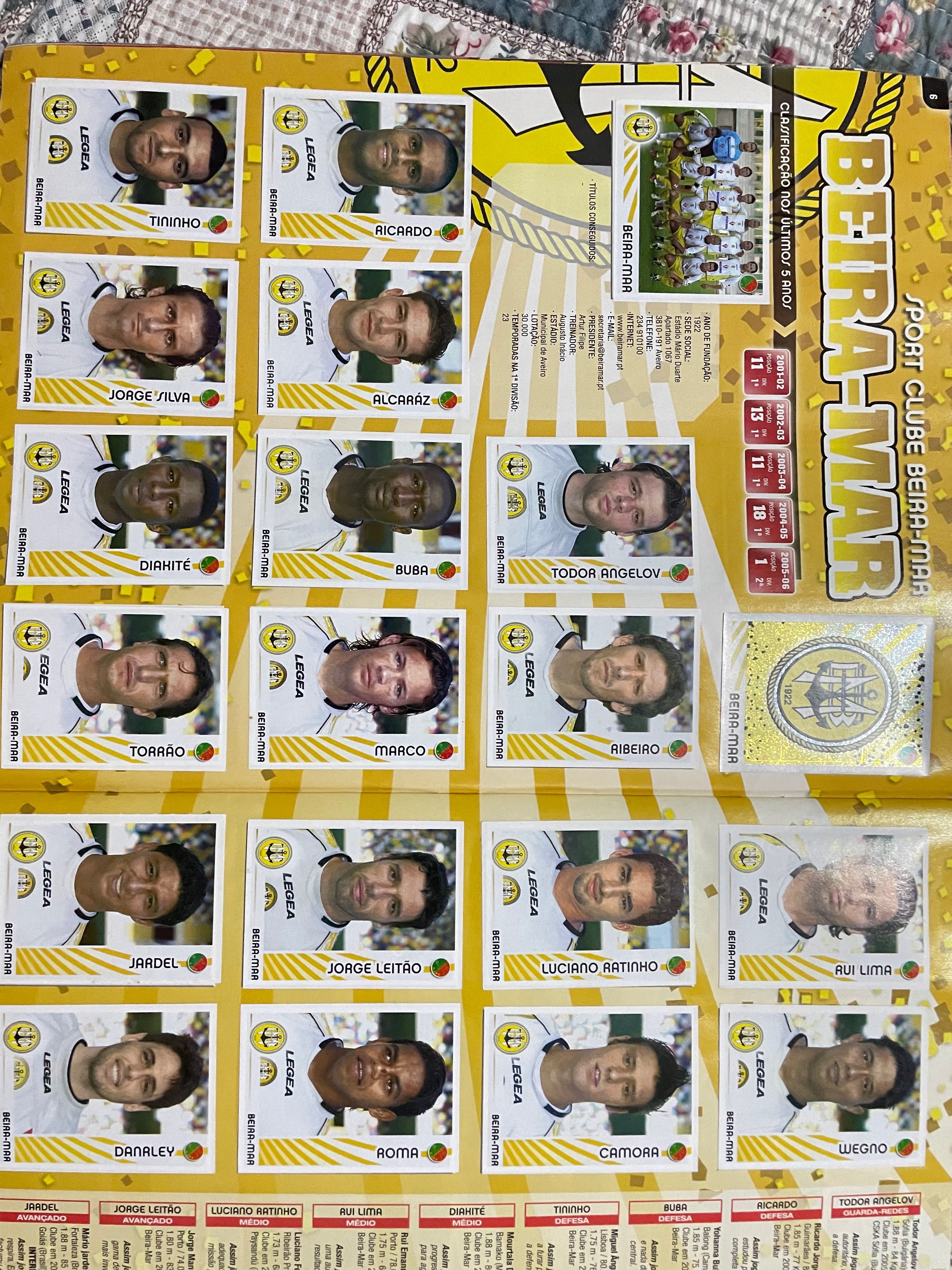 Caderneta Panini completa 2006/07