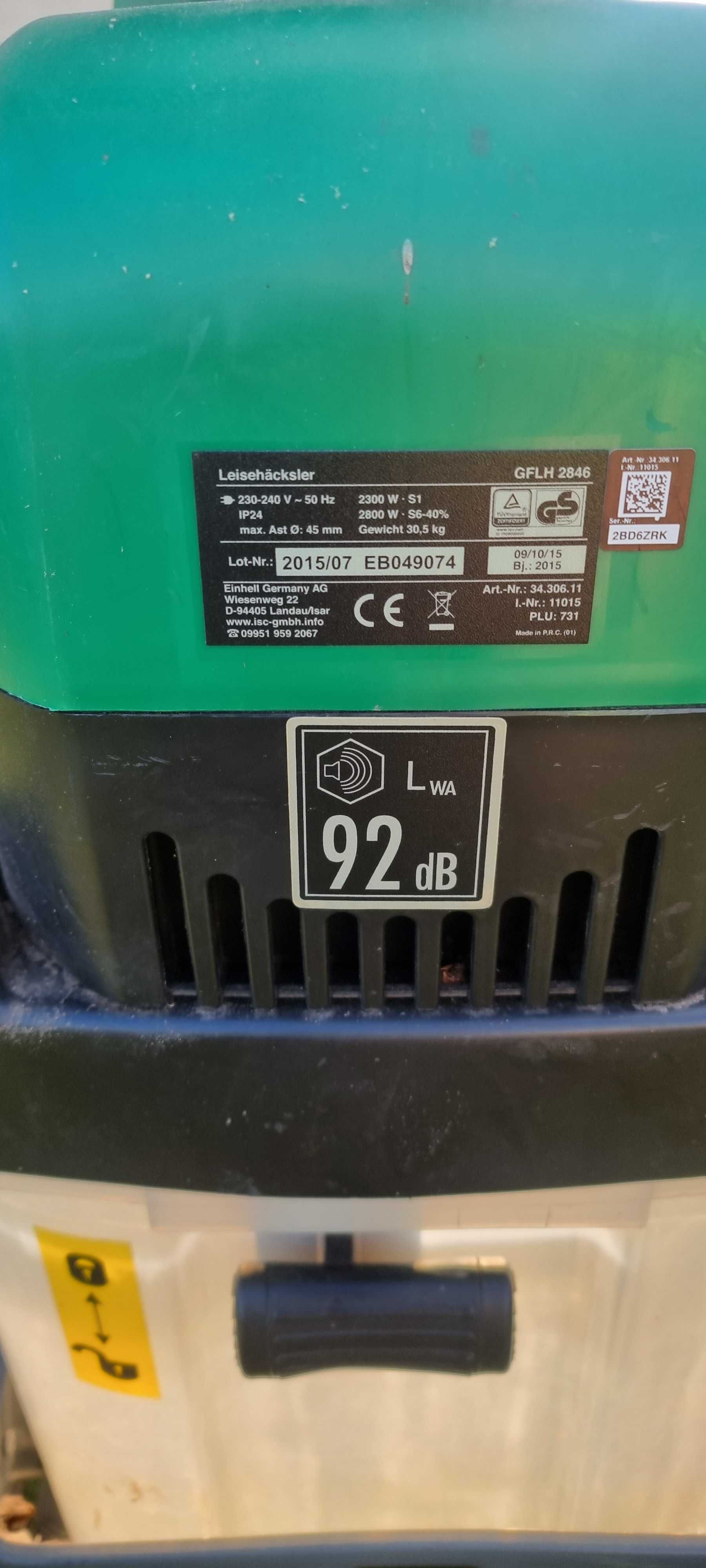 Rozdrabniacz do gałęzi, rozdrabniacz frezowy 2800