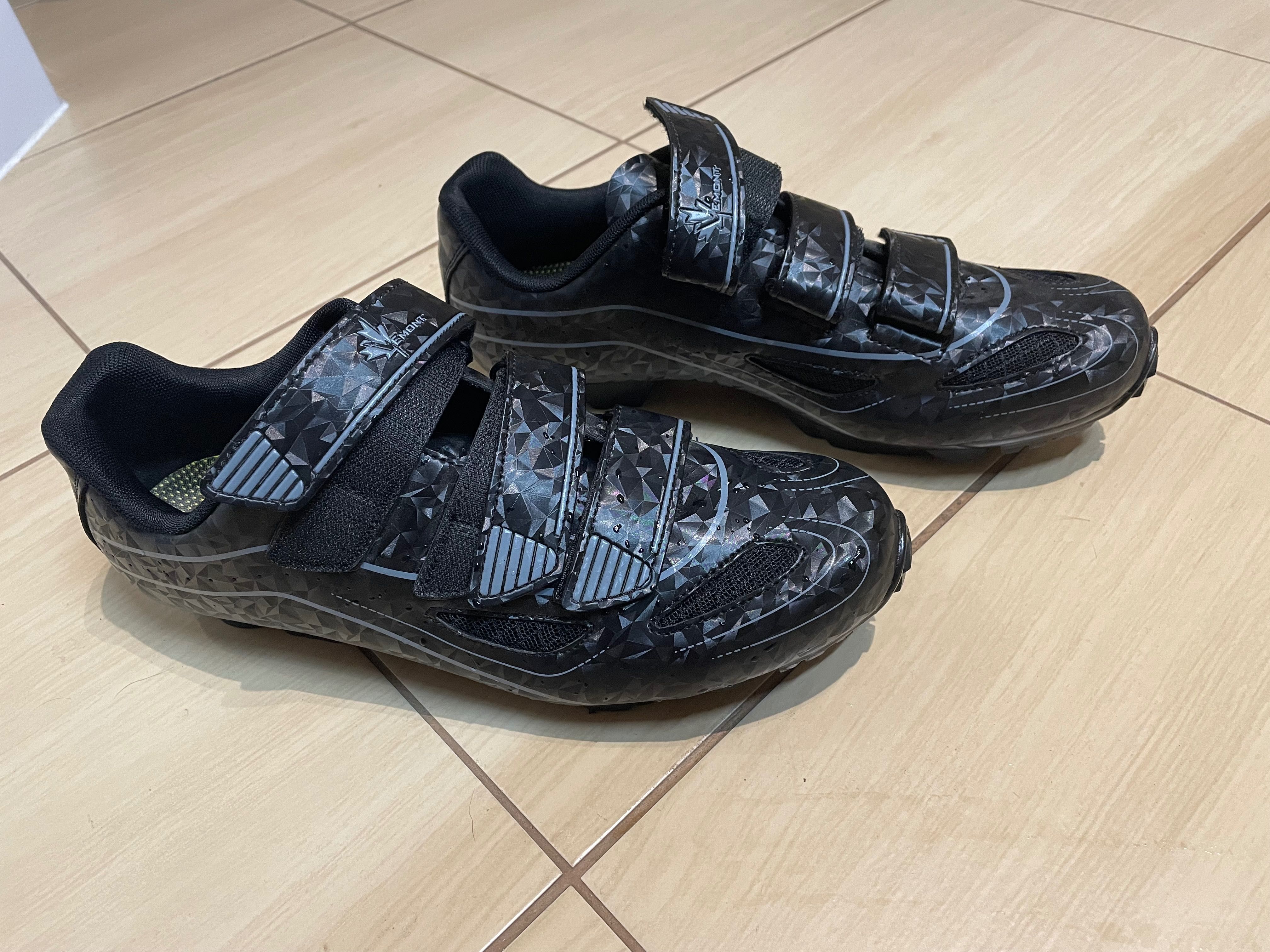 Buty SPD Vemont rozmiar 45 plus pedały Shimano M520 plus bloki