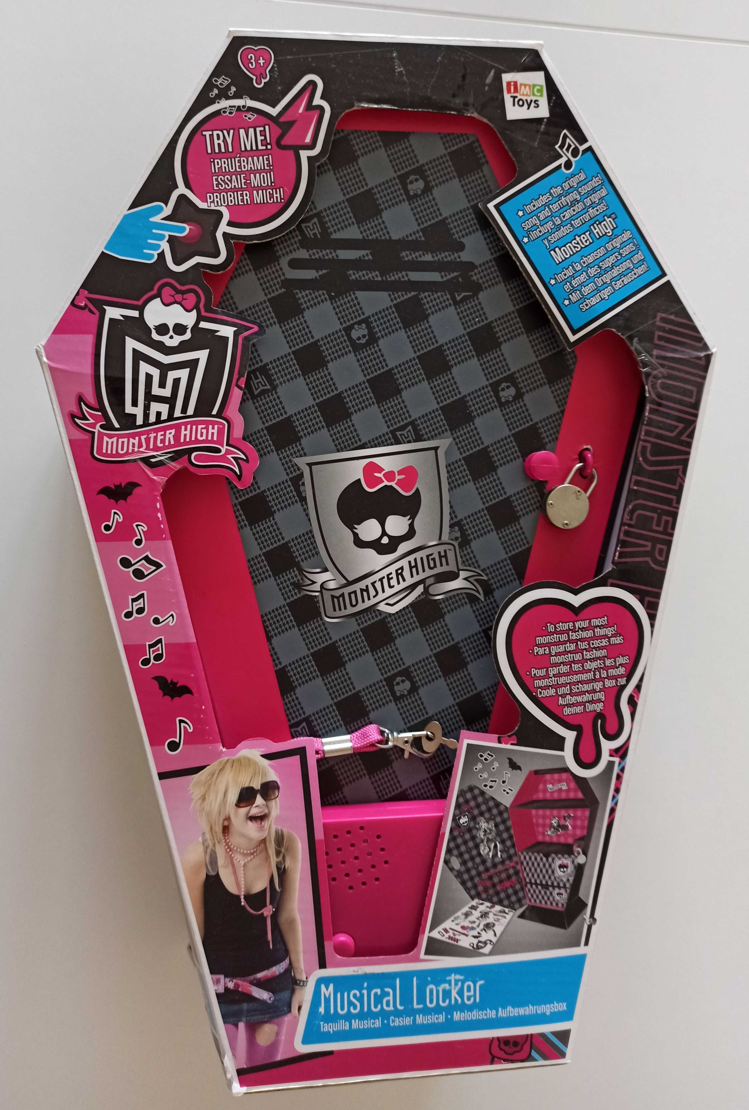 skrzynka Monster High w kształcie trumny pojemnik na drobiazgi