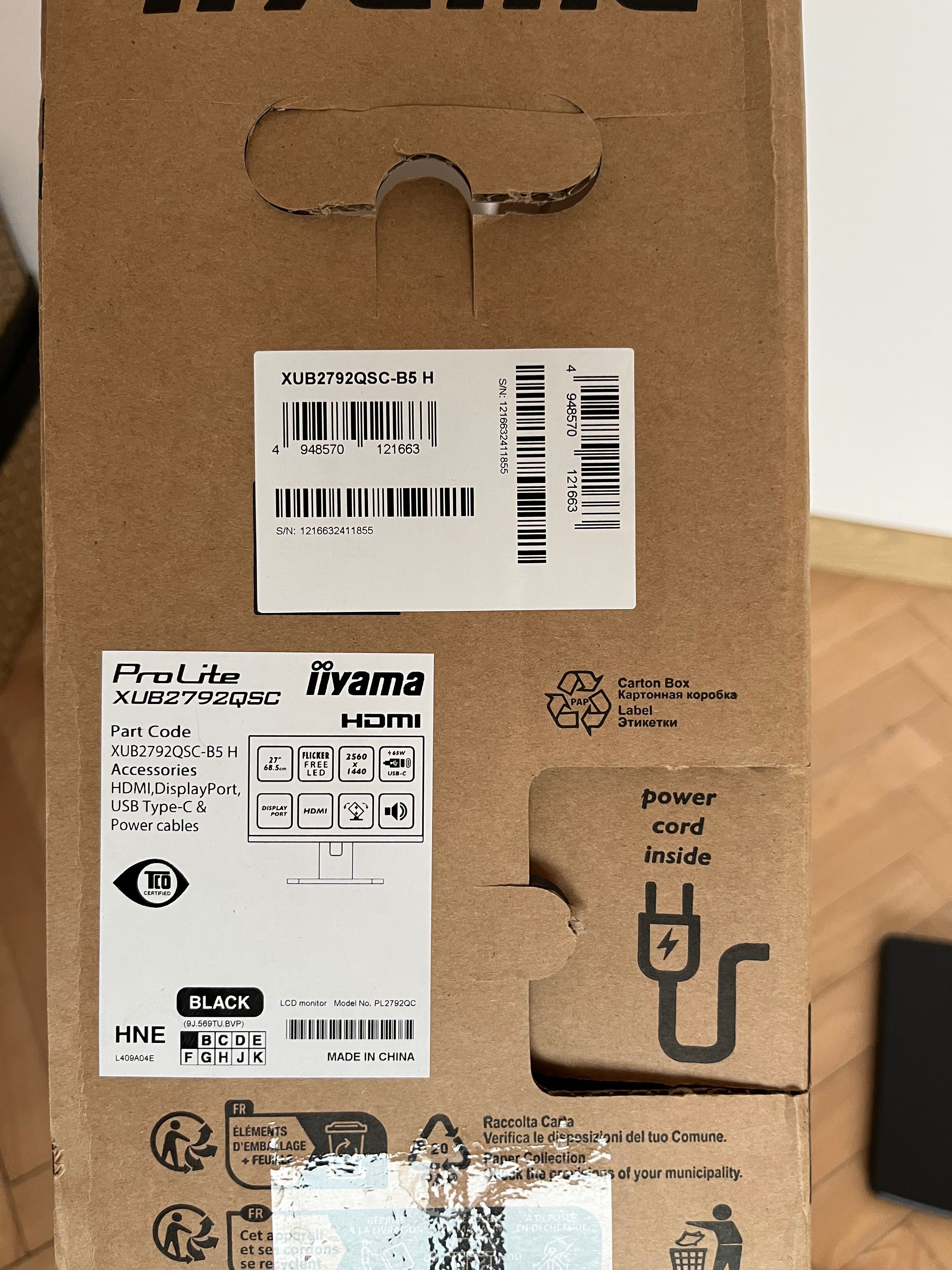 Monitor LED 27 cali Iiyama ProLite XUB2792QSC-B5