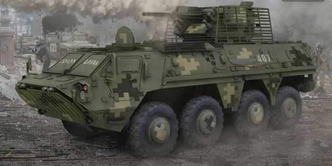 Збірна модель БТР-4 "Буцефал" 1/72 Українська бронетехніка