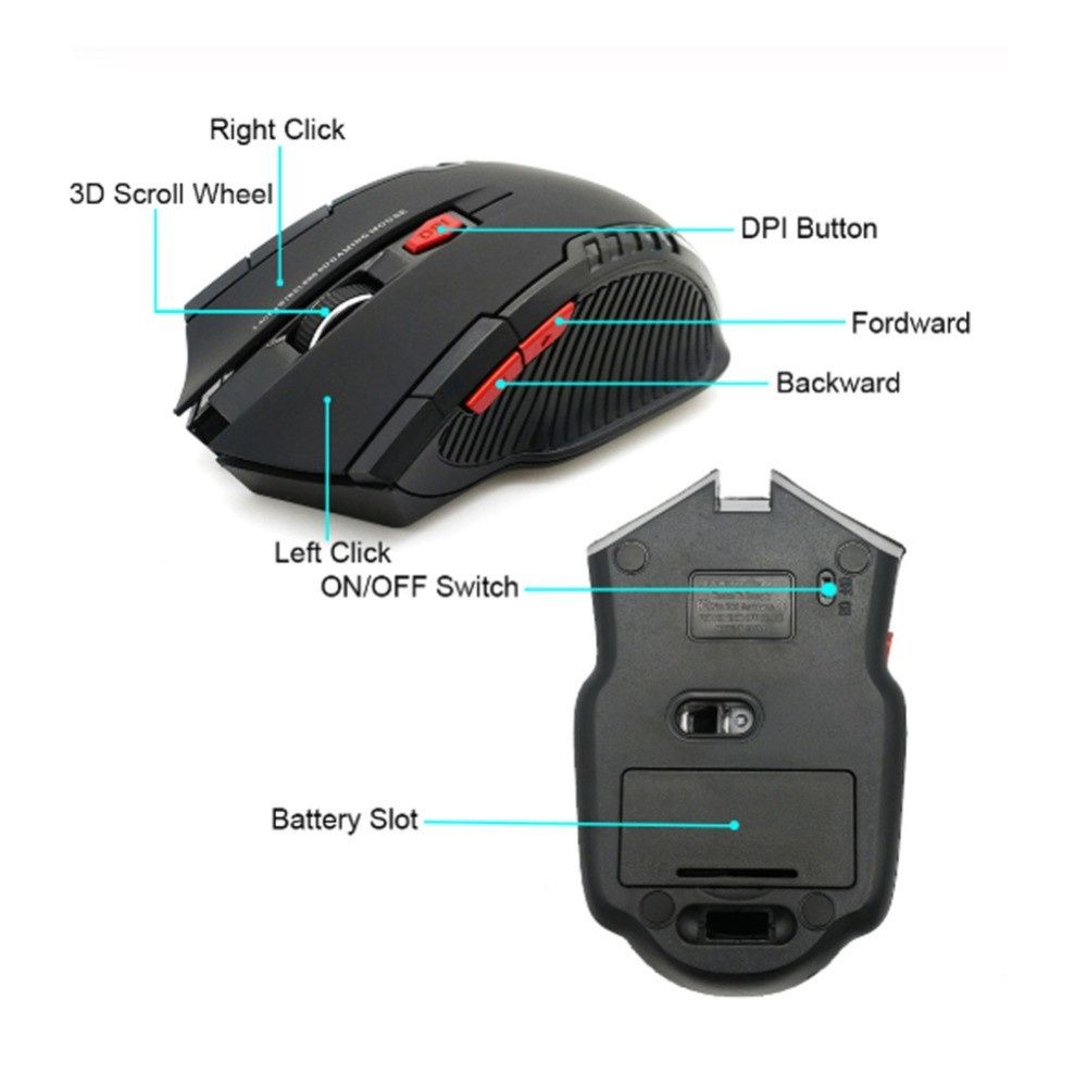 Бездротова ігрова миша 2.4 GHz Wireless  6D Gaming mouse