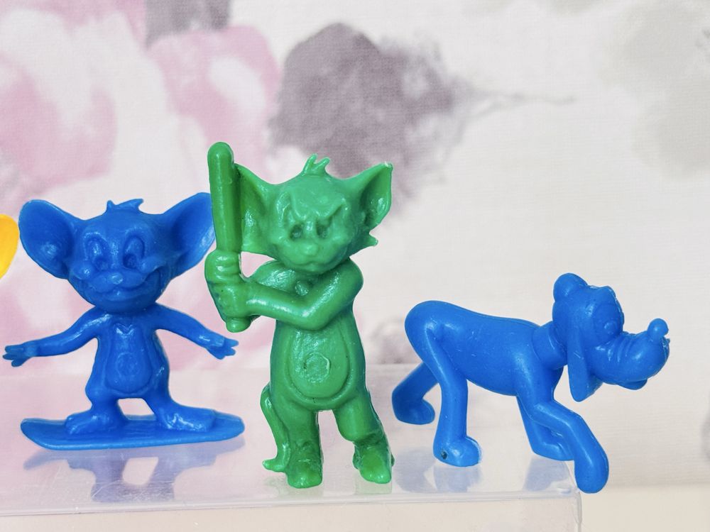 plastikowe figurki Tom i Jerry, Kaczor Donald Daisy, Pluto, vintage