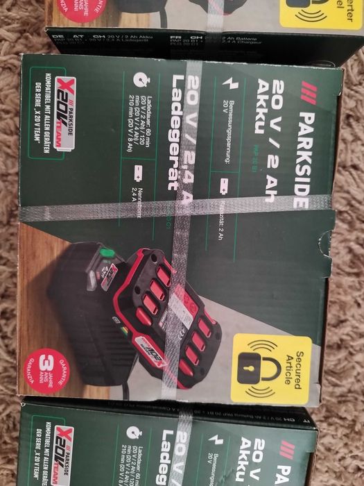 Аккумулятори Parkside 20V/2A + зарядне (набори)