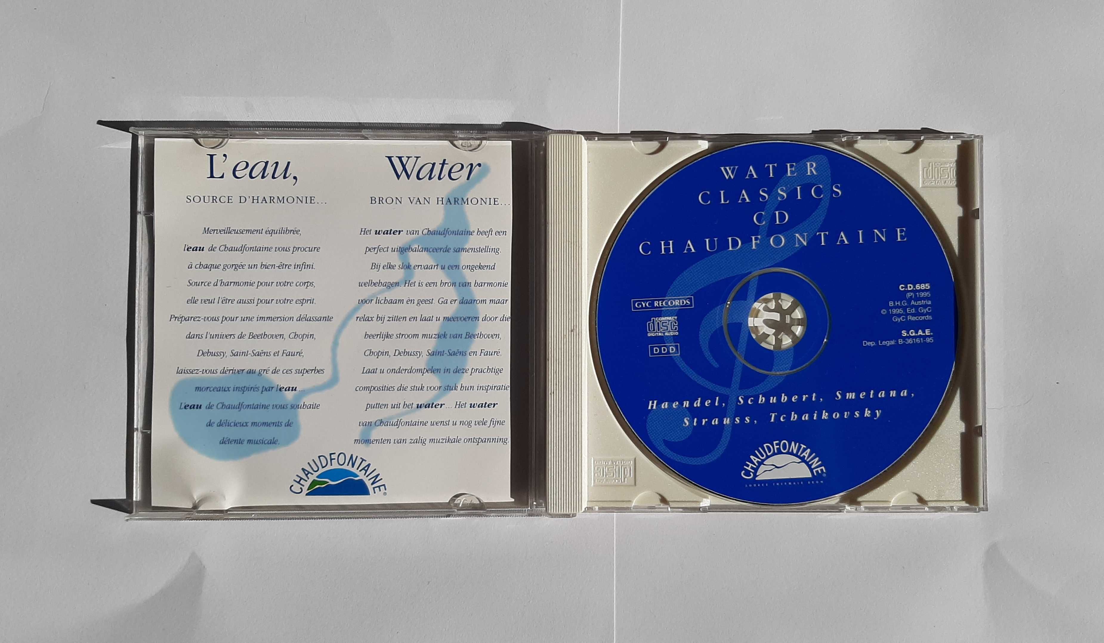 Water Classics Volume I & II (Beethoven, Chopin itd) CDs