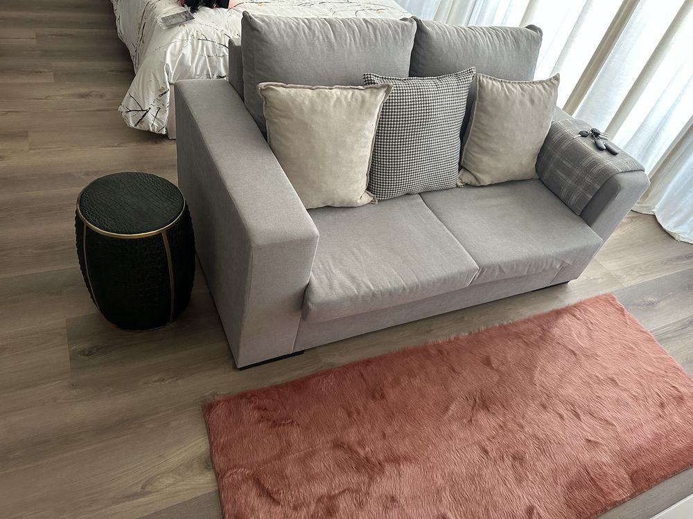 Sofa como novo cor cinza