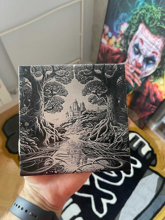 Obraz Wypalony na Płytce Ceramicznej - Zamek w Lesie, 15x15 cm