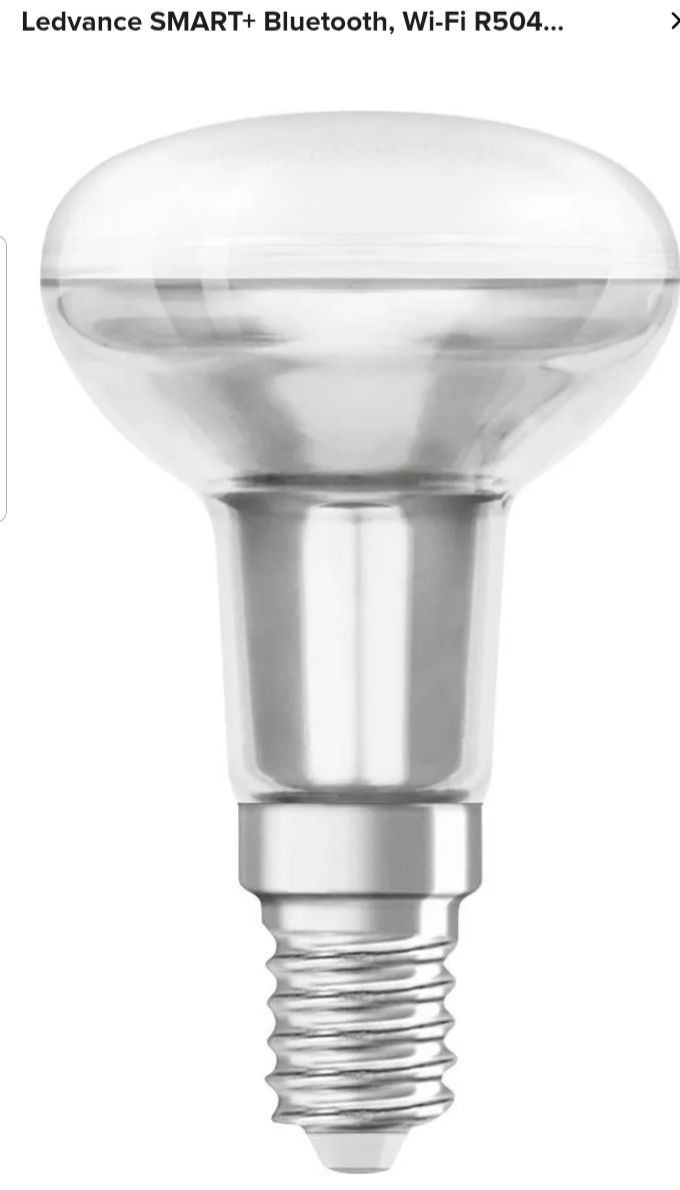 Żorówka Ledvance SMART+E14  Bluetooth, Wi-Fi R5040 Ściemnialna