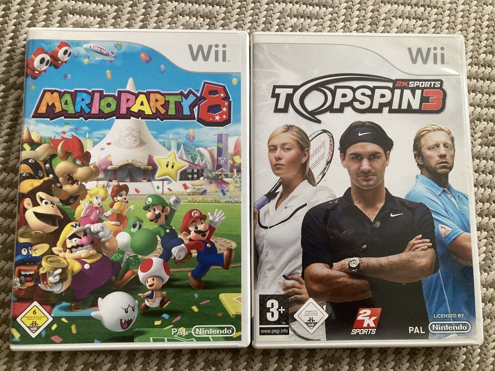 TopSpin3 Marioparty 8 Nintendo Wii