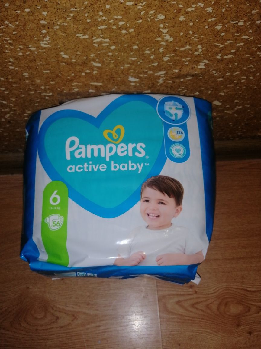 Памперси памперсы подгузники пiдгузки Pampers 6 active baby пiдгузники