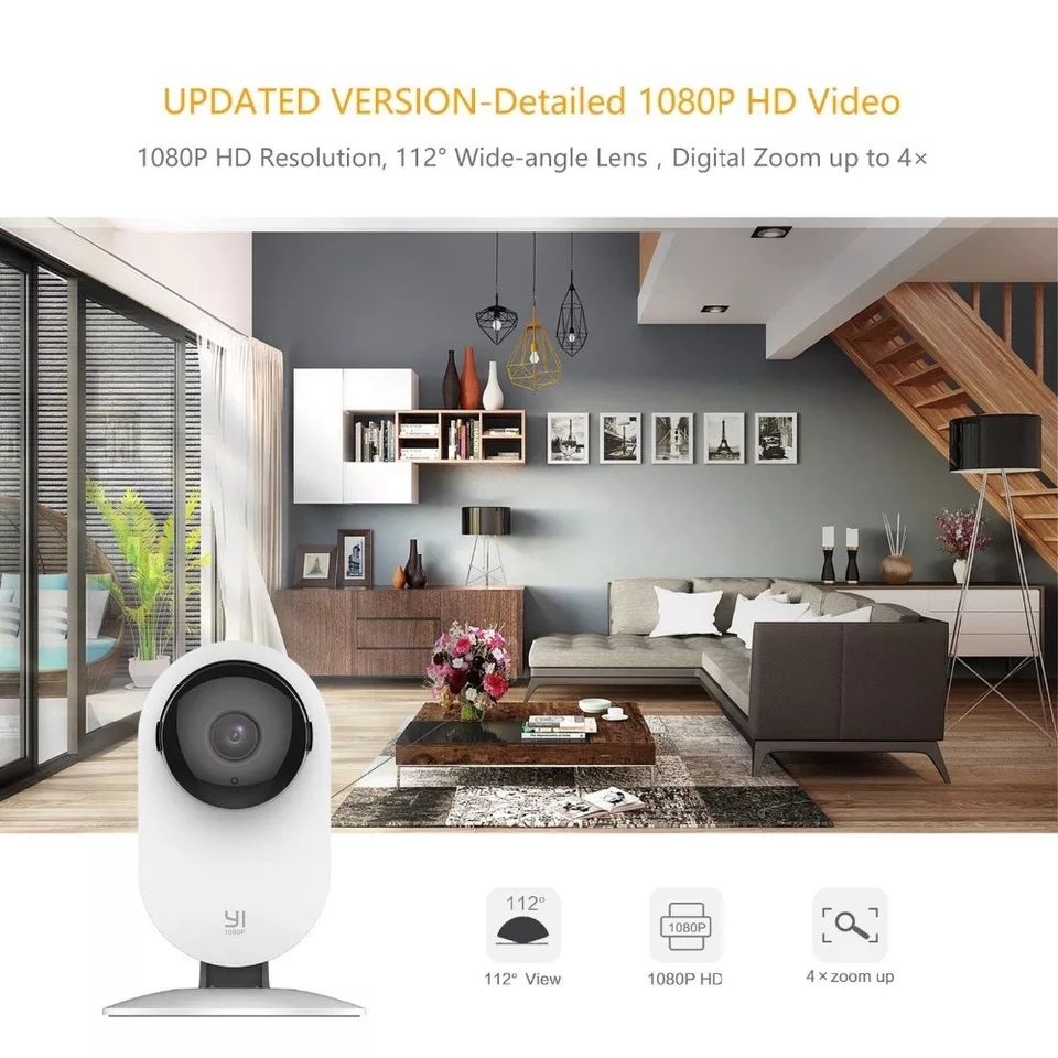 IP Камера Xiaomi Yi Home Camera 1080p white YYS.2016 радио няня охрана