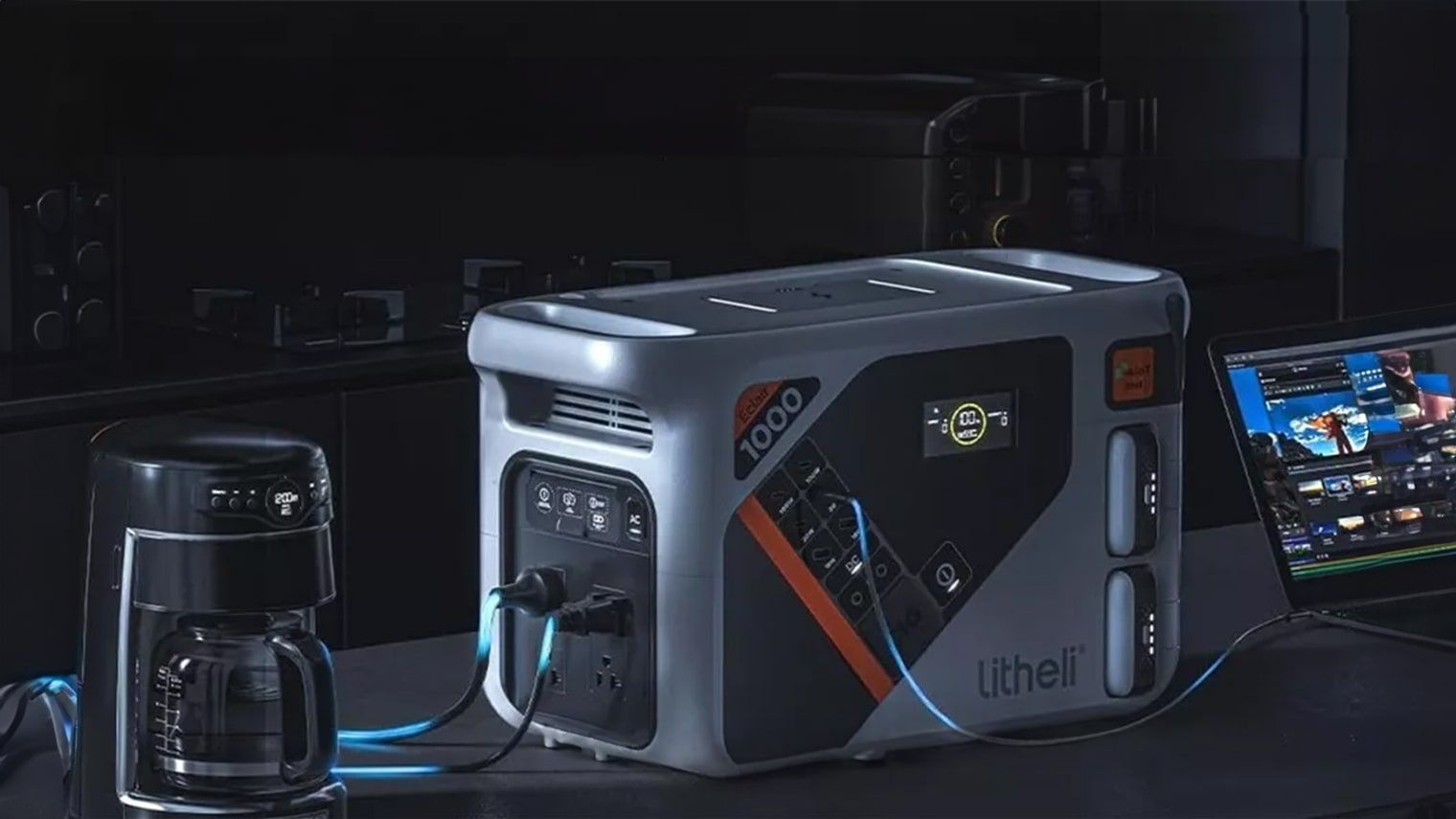 Зарядна станція Litheli 1800 Вт, 1069 Вт·год, LiFePO4, + 2 Power Bank