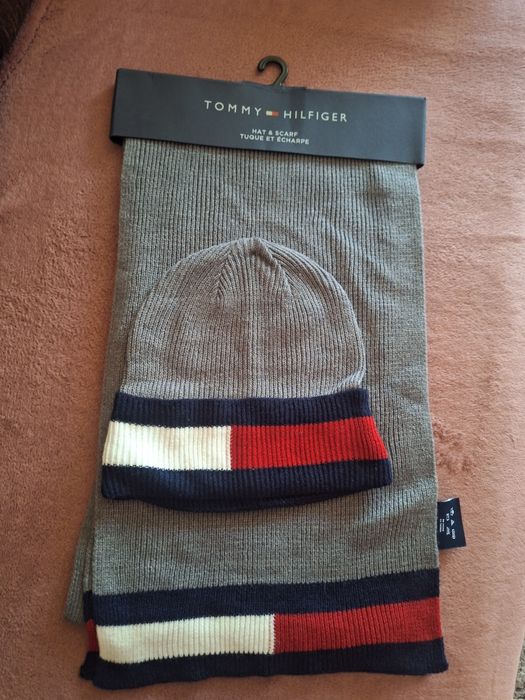 Tommy hilfiger Zestaw czapka +szalik z usa