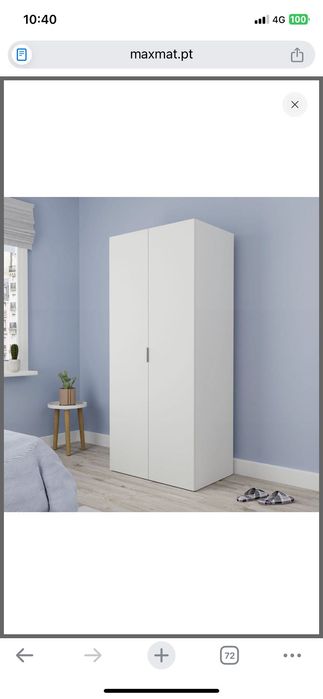 Venda de roupeiro NOVO 2 portas, sem marcas de uso.