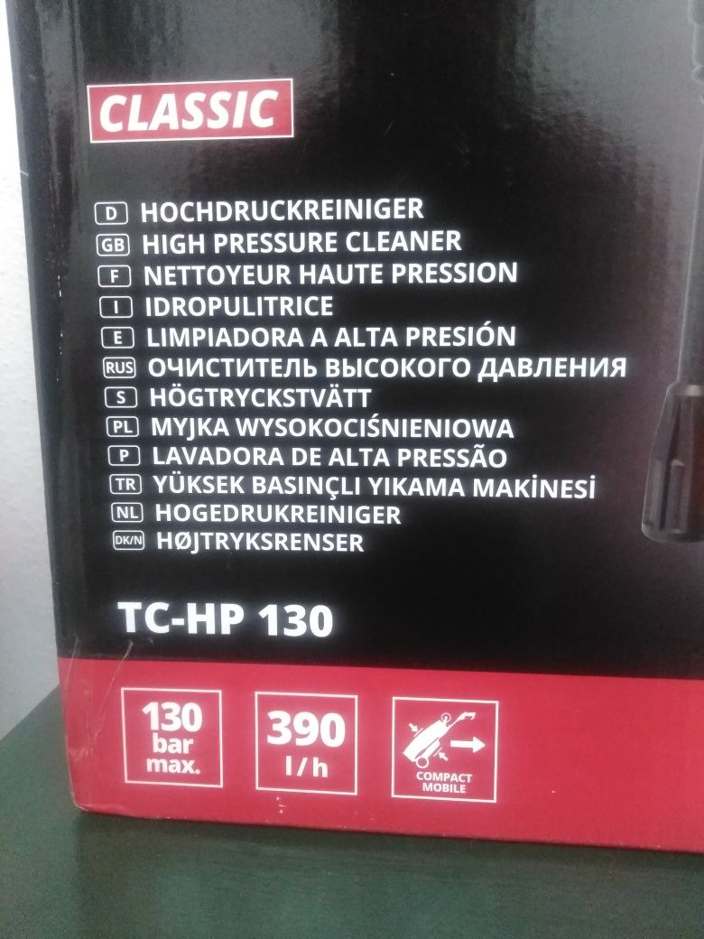 Lavadora de ALTA PRESSÃO, marca EINHELL, modelo CLASSIC TC-HP 130,NOVA