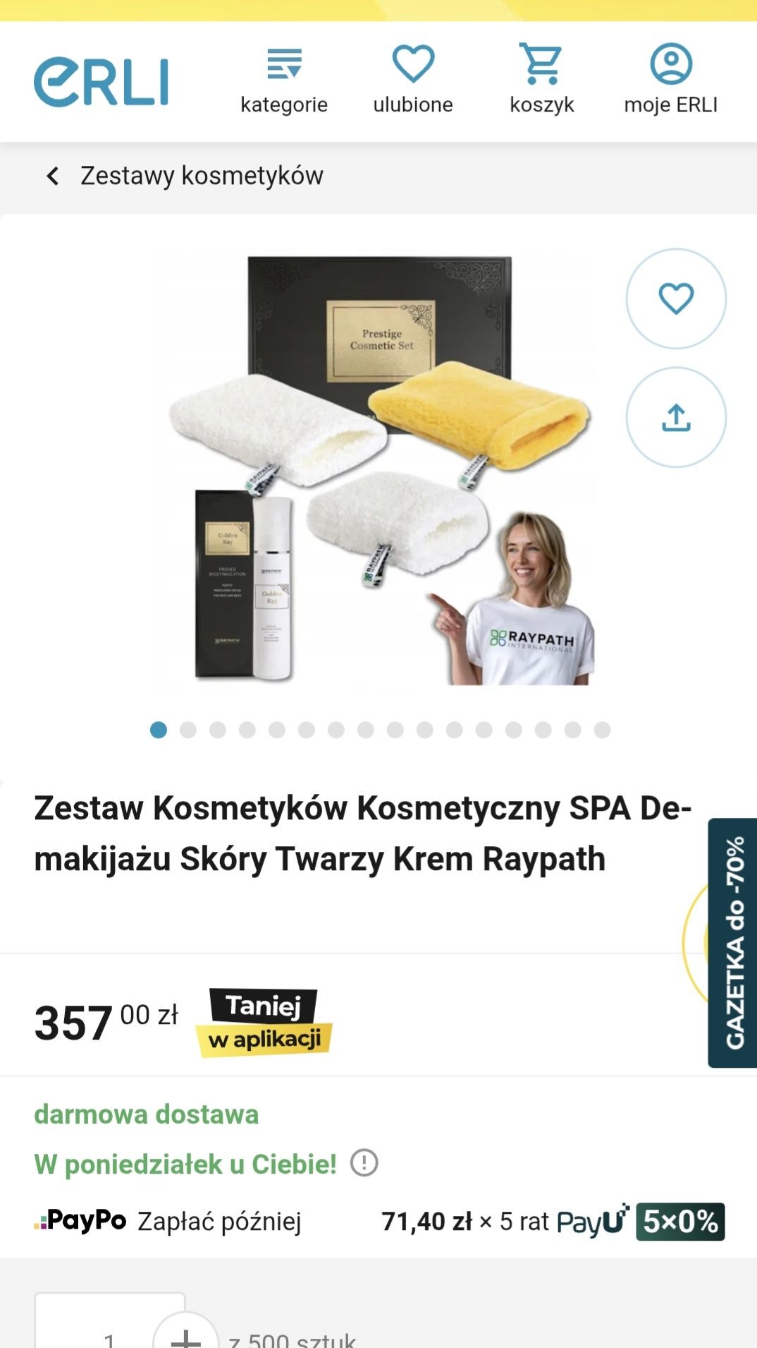 Zestw Raypath  kosmetyczny spa