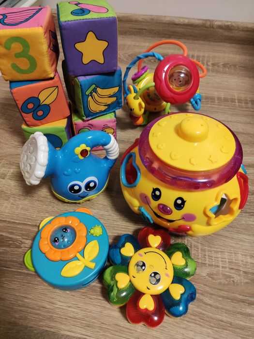 Інтерактивні музичні іграшки(Горщик, бубен, лійка, ромашка, кубики)