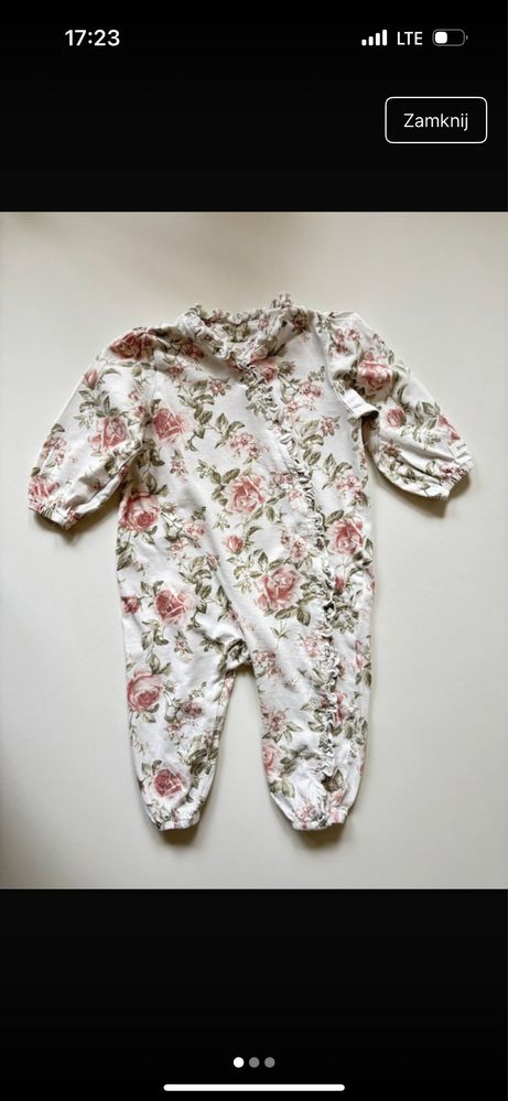Pizamka w roze newbie