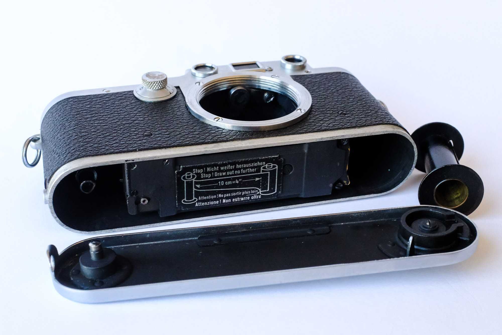 Aparat fotograficzny Leica IIIc po serwisie, przetestowany z filmem