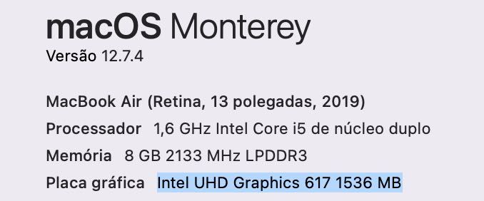 MacBook Air 2019 13' - Retina  - com teclado e rato sem fios