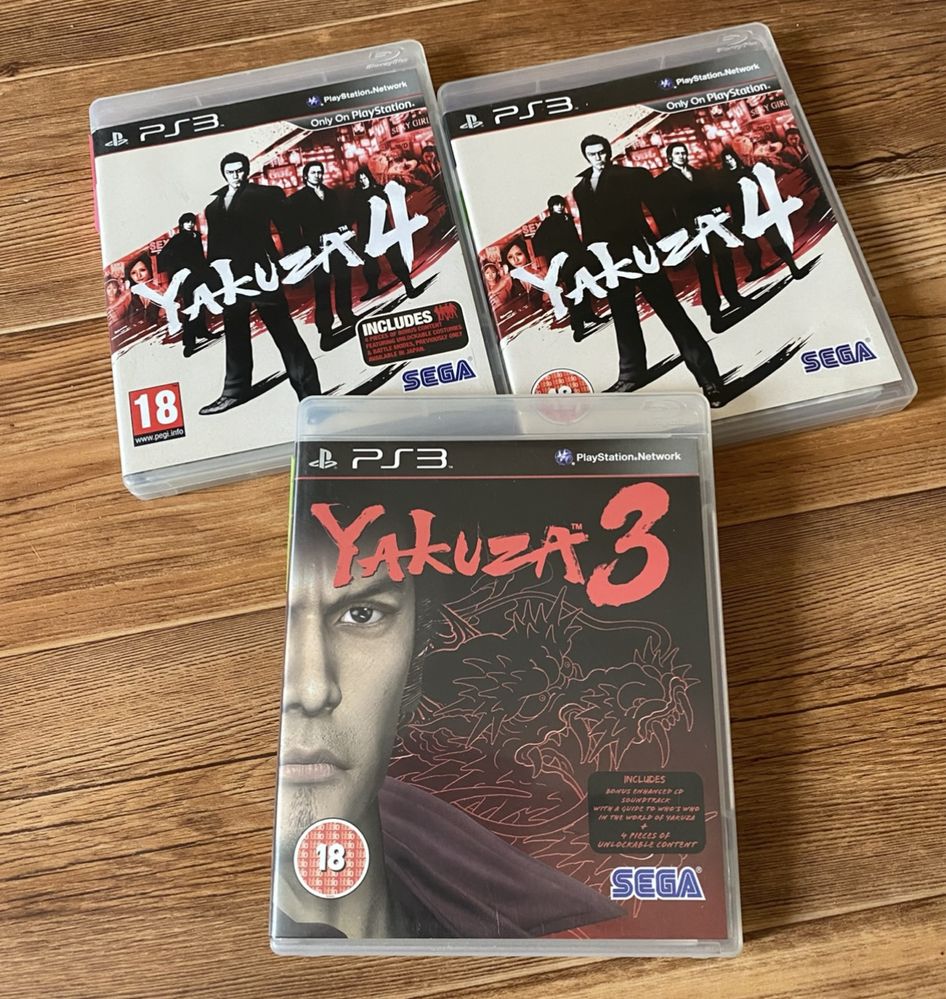Sony PS3: Yakuza, inFamous, Mass Effect, The Last of Us, MGS