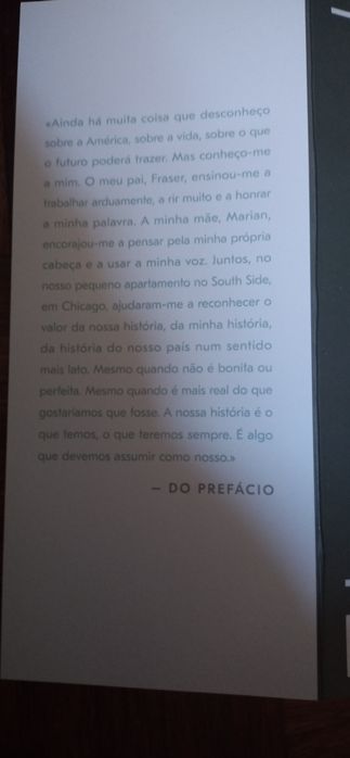 Livro " Becoming " a minha história