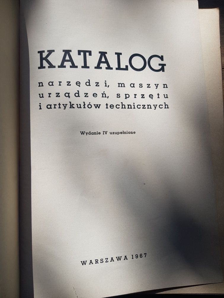 Centrala Techniczna katalog narzędzi, maszyn, urządzeń i sprzętu techn