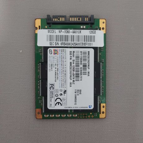 Disco SSD Microsata 128GB, como novo, testado, a 100%
