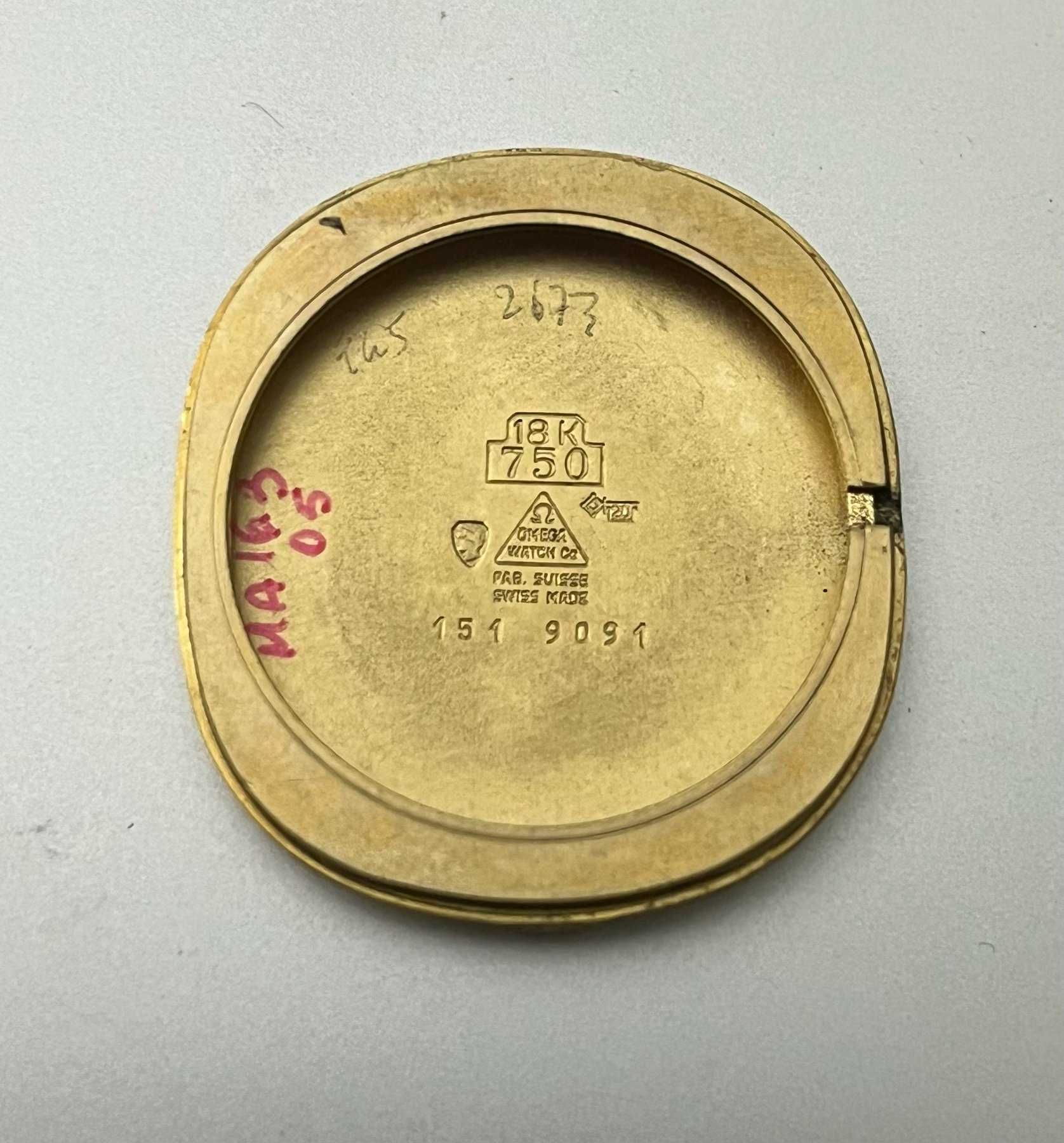 złoty zegarek omega de-ville automat 18k