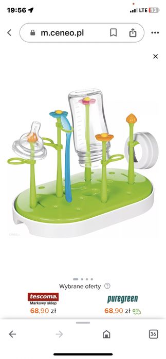 Stojak do suszenia butelek dla niemowląt Tescoma