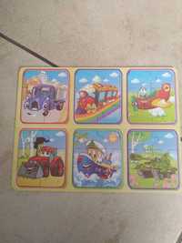 Puzzle dla dzieci z pojazdami