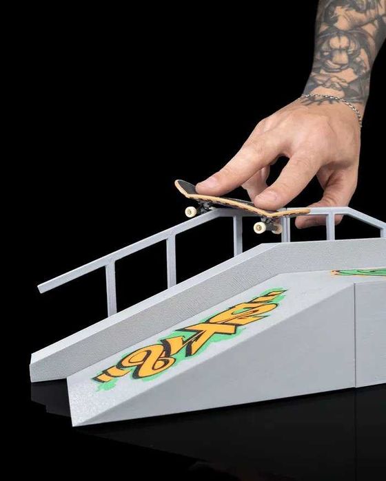 Funbox mini Parque skate de dedos | impressão 3D A-Frame escadas