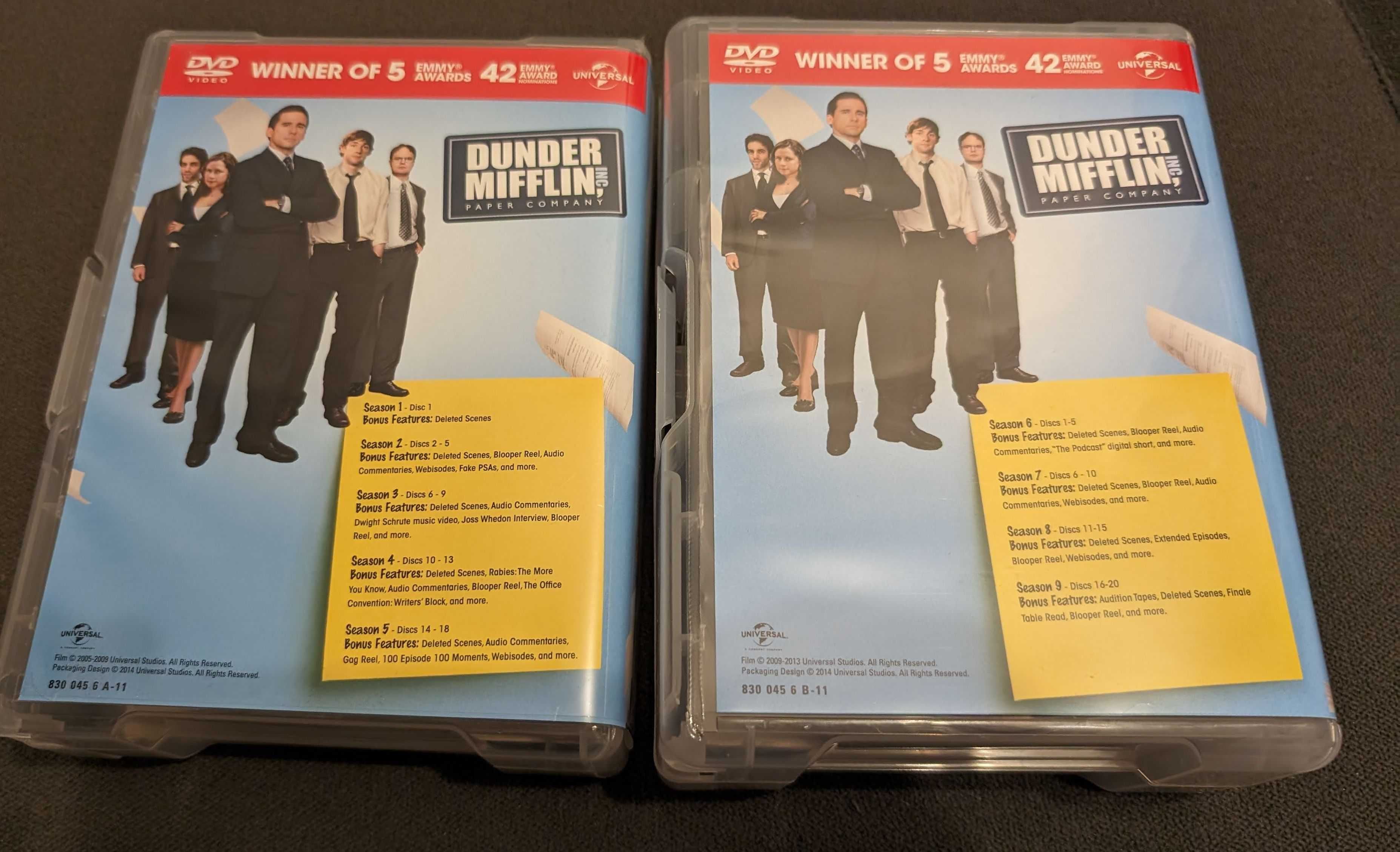 The Office DVD, Sezony 1-9