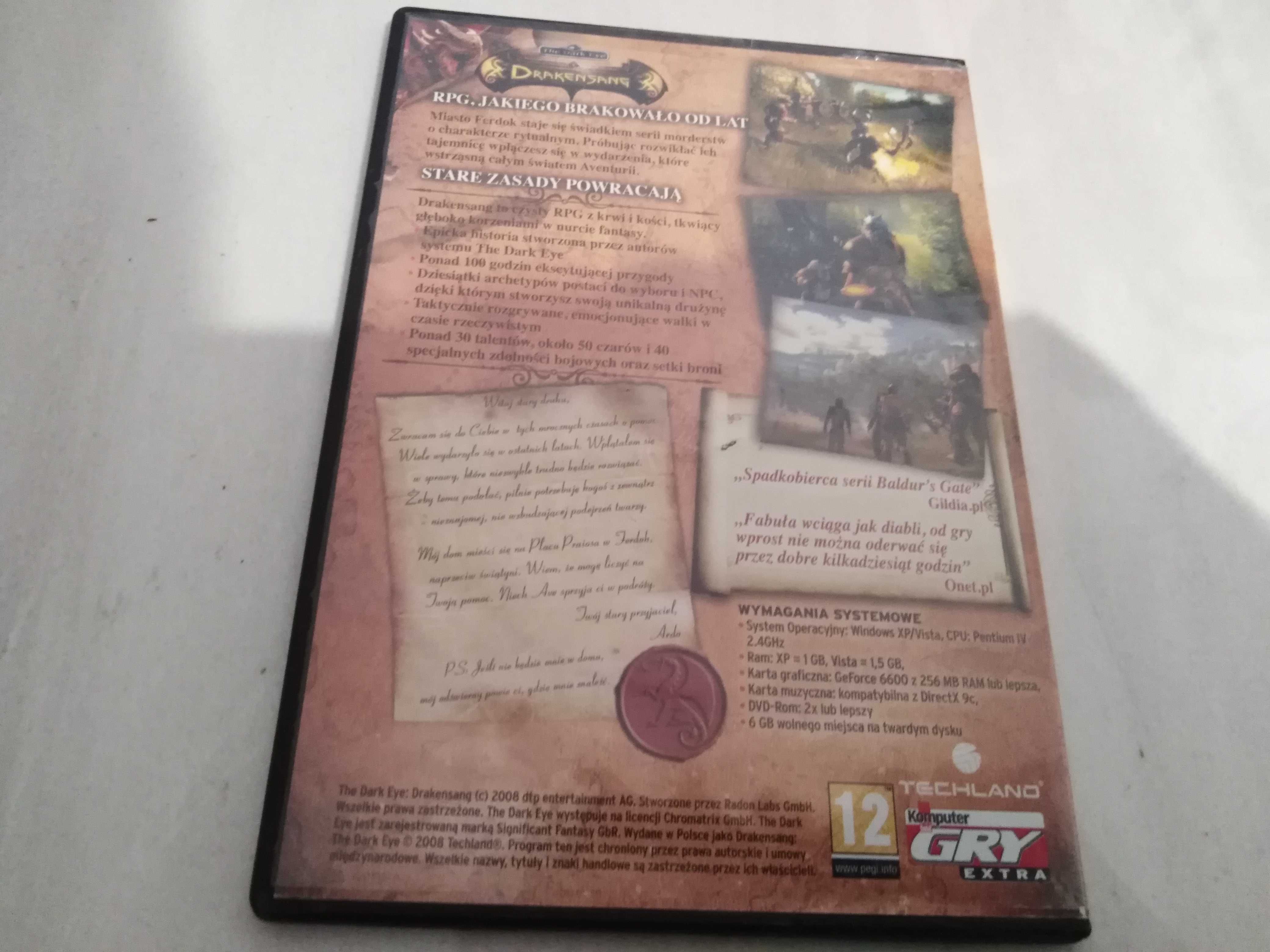 Drakensang The Dark Eye PC PL DVD-ROM
