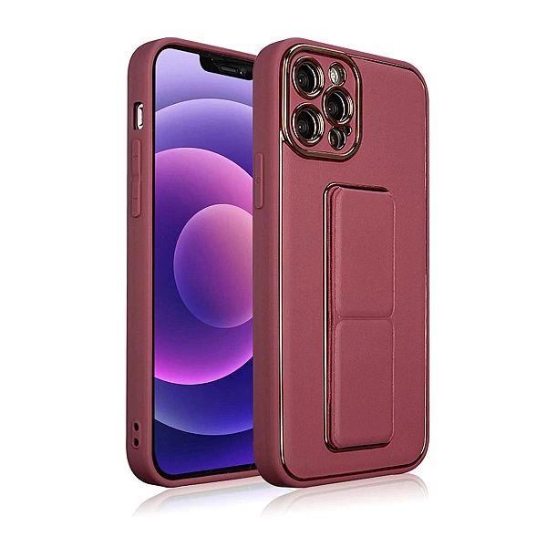 New Kickstand Case etui do iPhone 13 Pro Max z podstawką czerwony