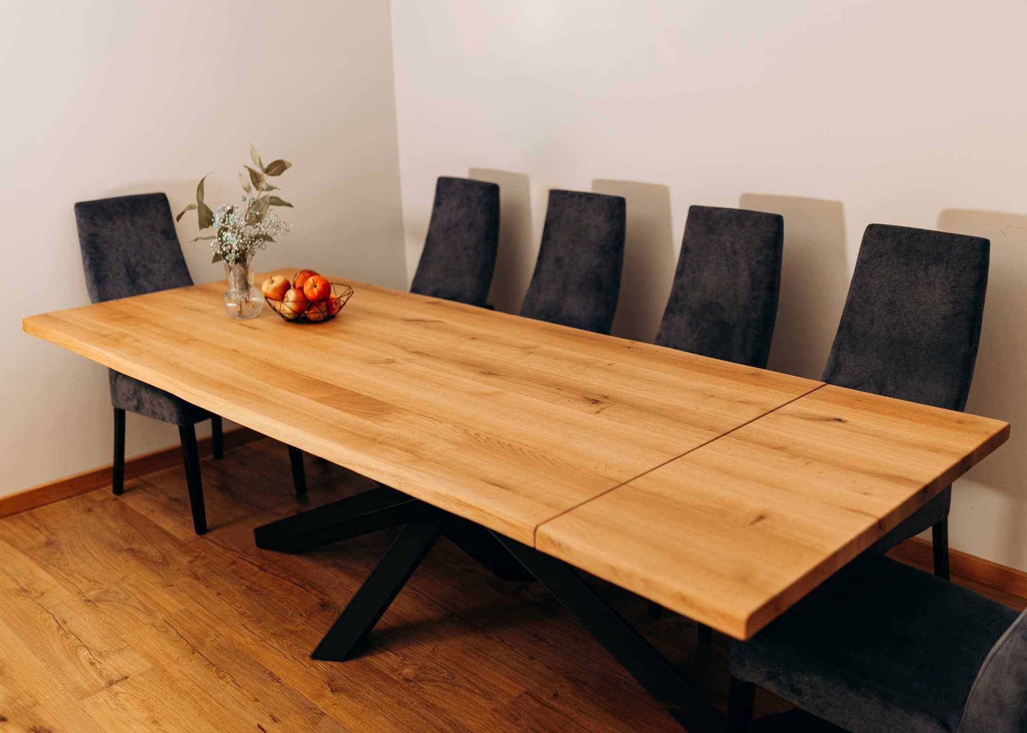 Stół dębowy loft lite drewno pająk na wymiar Producent