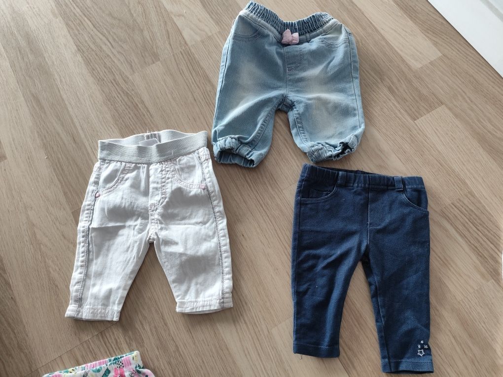 Spodnie legginsy dziewczynka rozmiar 56