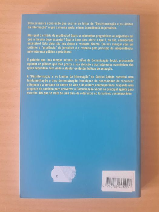 "Desinformação e os Limites da Informação" de Gabriel Galdón López