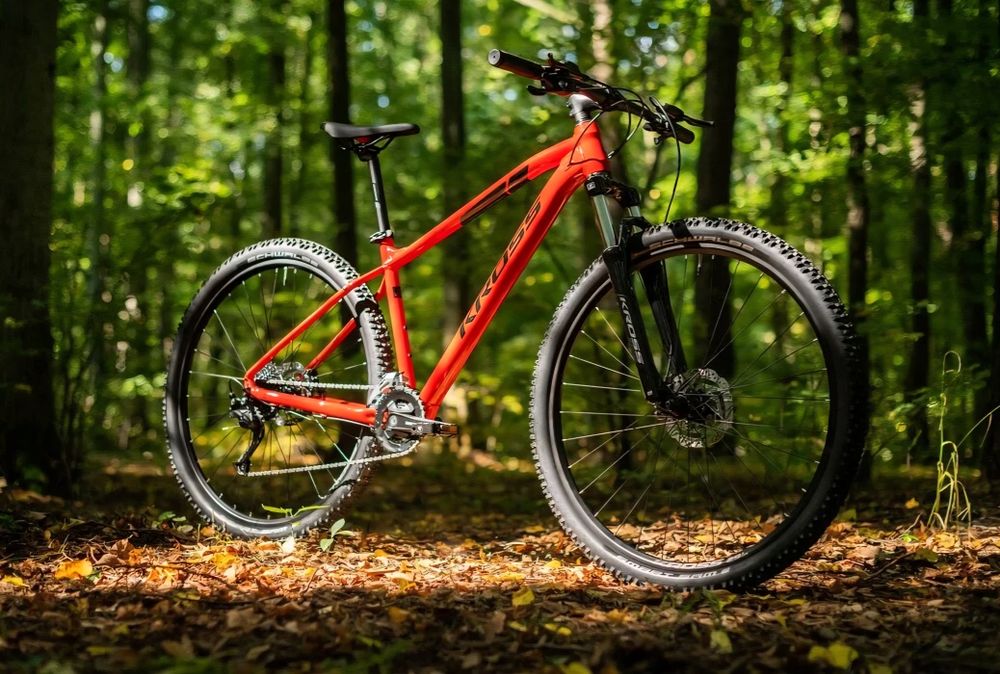 Kross Level 1.0 Czerwony rozm. M + blotniki + kask + lepsze siodelko