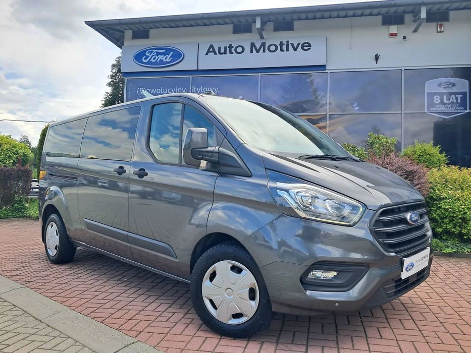 Ford Transit Custom L2 LONG, Salon PL, Serwis ASO, Hak, Klima 2x, Automat