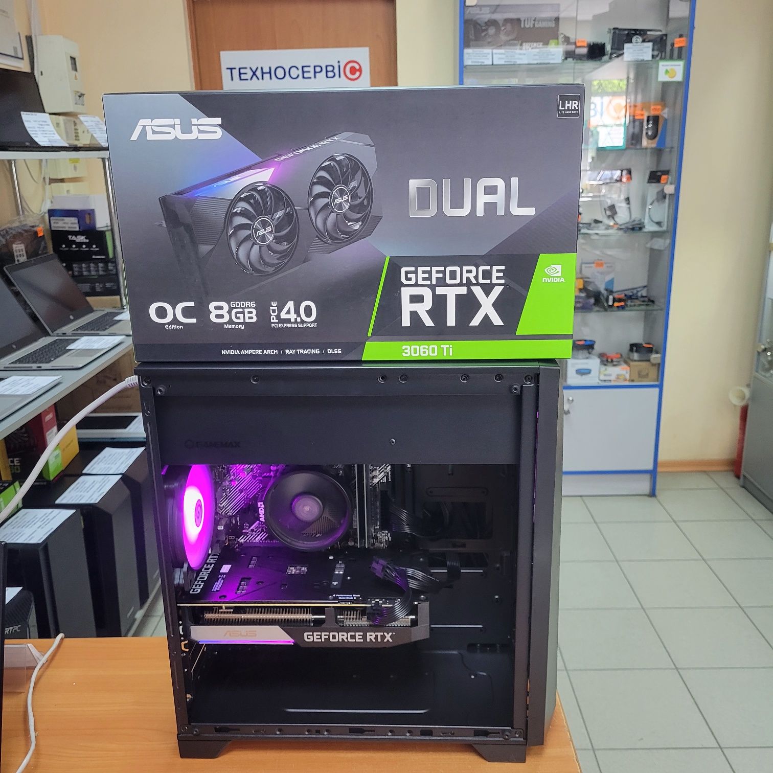 Ігровий комп'ютер Ryzen 5 5600/32Gb/Asus RTX 3060ti/на гарантії