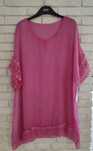 Włoska tunika oversize koronka plus size xxxl 48 50 52