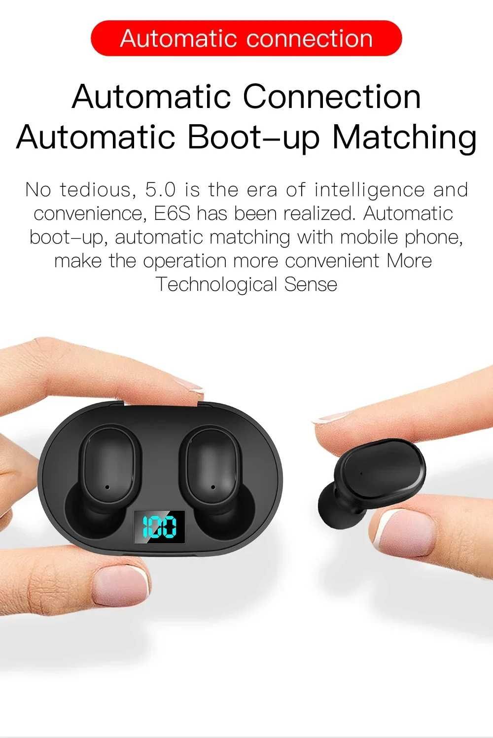 Навушники TWS E6S Bluetooth-навушники