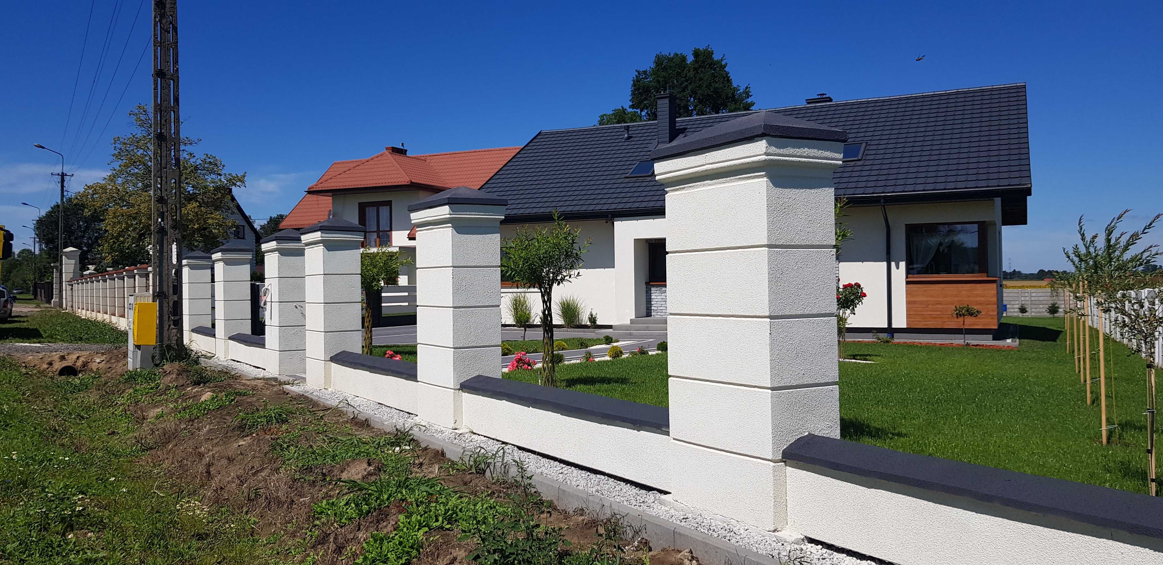 Sprzedam piekne słupy w stylu Boniwanym szerokie 70cmx40cm tynkowane