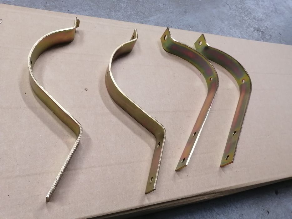 Fiat 126p FL i EL obejmy tłumika że stali złoty ocynk mocne i grube