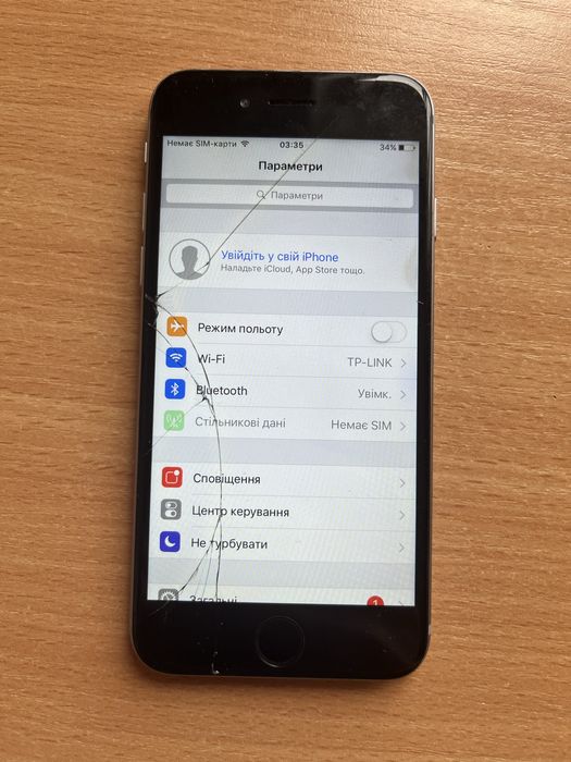 Apple Iphone 6 16 GB Space Gray в доброму стані