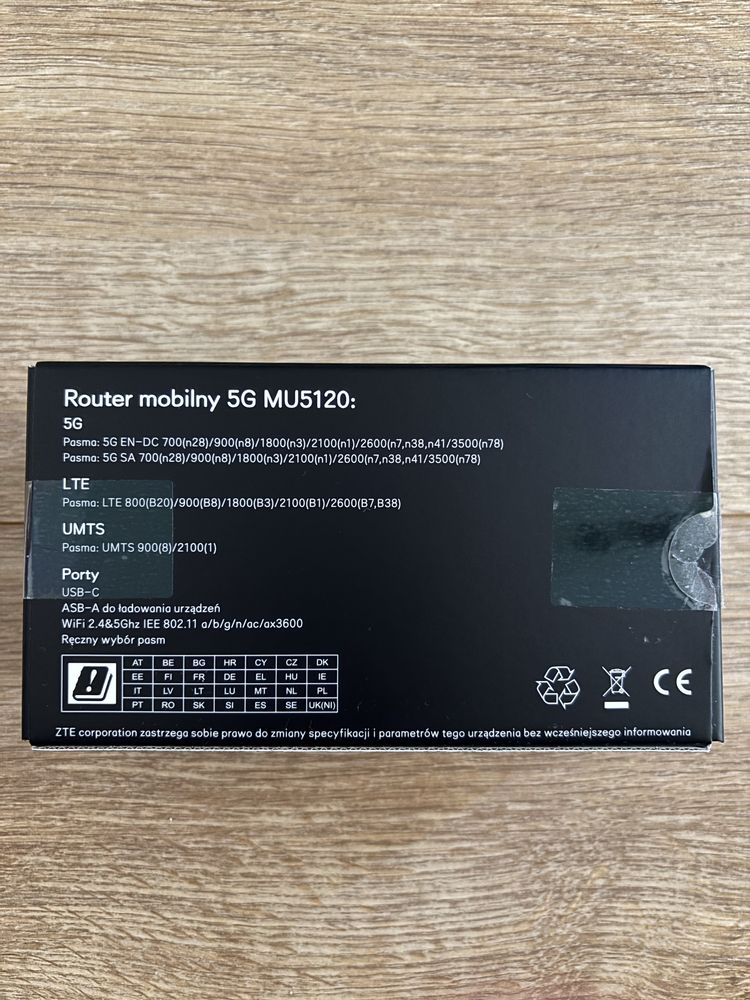Router Mobilny 5G ZTE MU5120